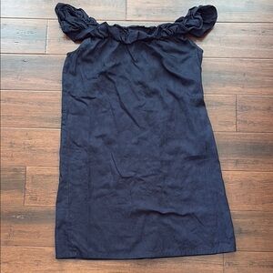 NWOT Loft Women’s Off Shoulder Black Cotton Dress 14